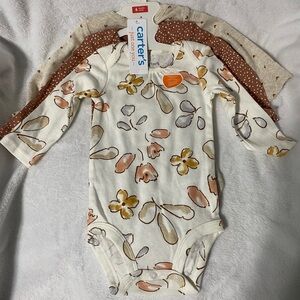 Carter's Floral and Dot Bodysuit Set